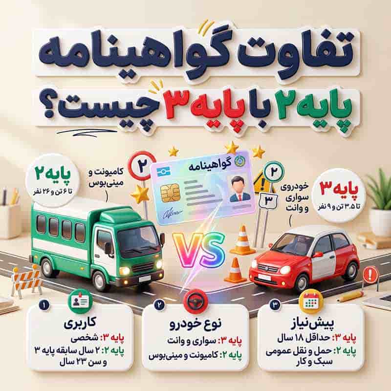 مدارک لازم برای دریافت گواهینامه پایه دو