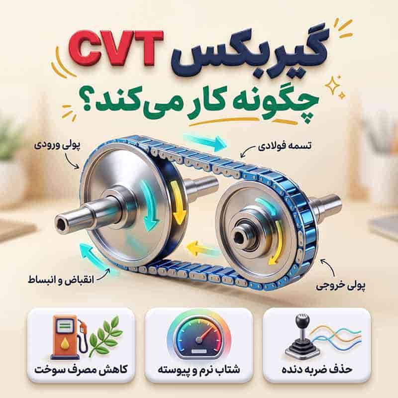گیربکس CVT چیست و چگونه کار می‌کند؟