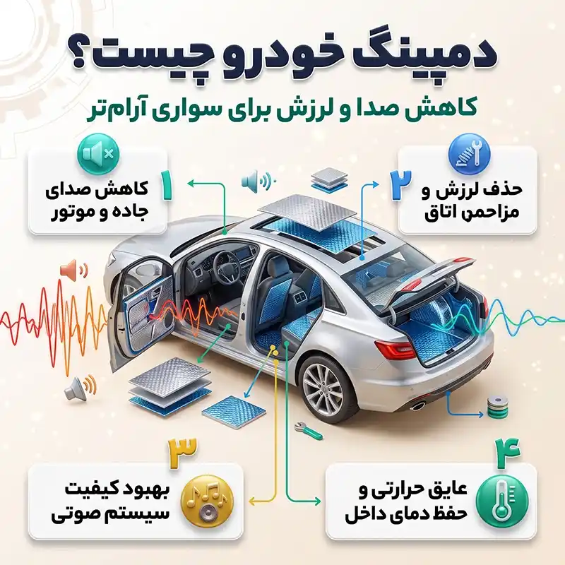 دمپینگ خودرو چیست؟ بررسی علائم نیاز، روش اجرا و هزینه