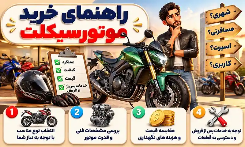 راهنمای خرید موتور سیکلت؛ نکات مهم قبل از خرید موتورسیکلت